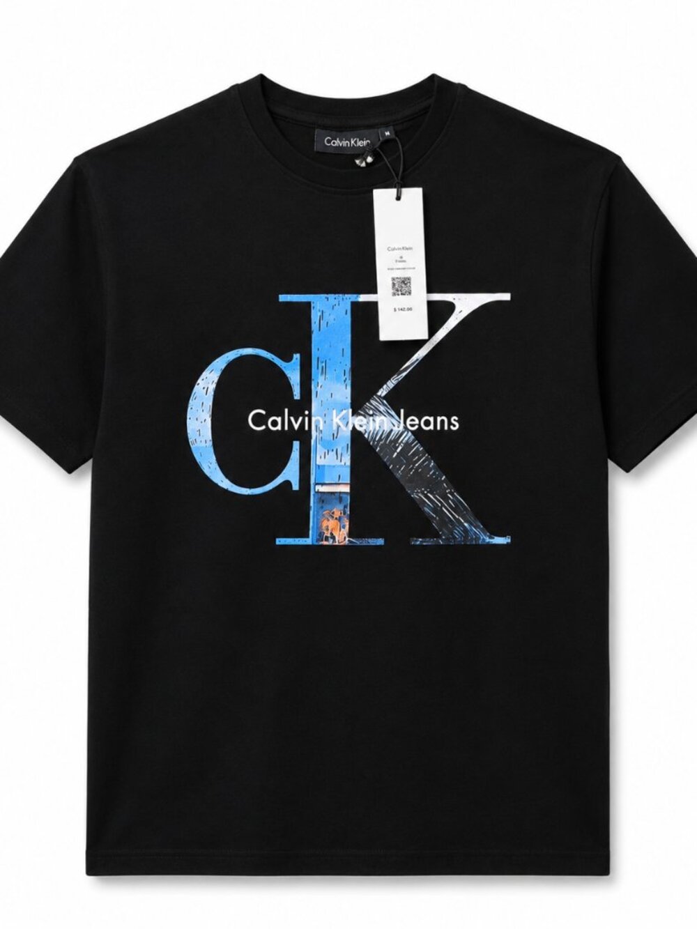 Calvin Klein Jeans Men’s Black CK Graphic T-Shirt NWT | Logo Tee